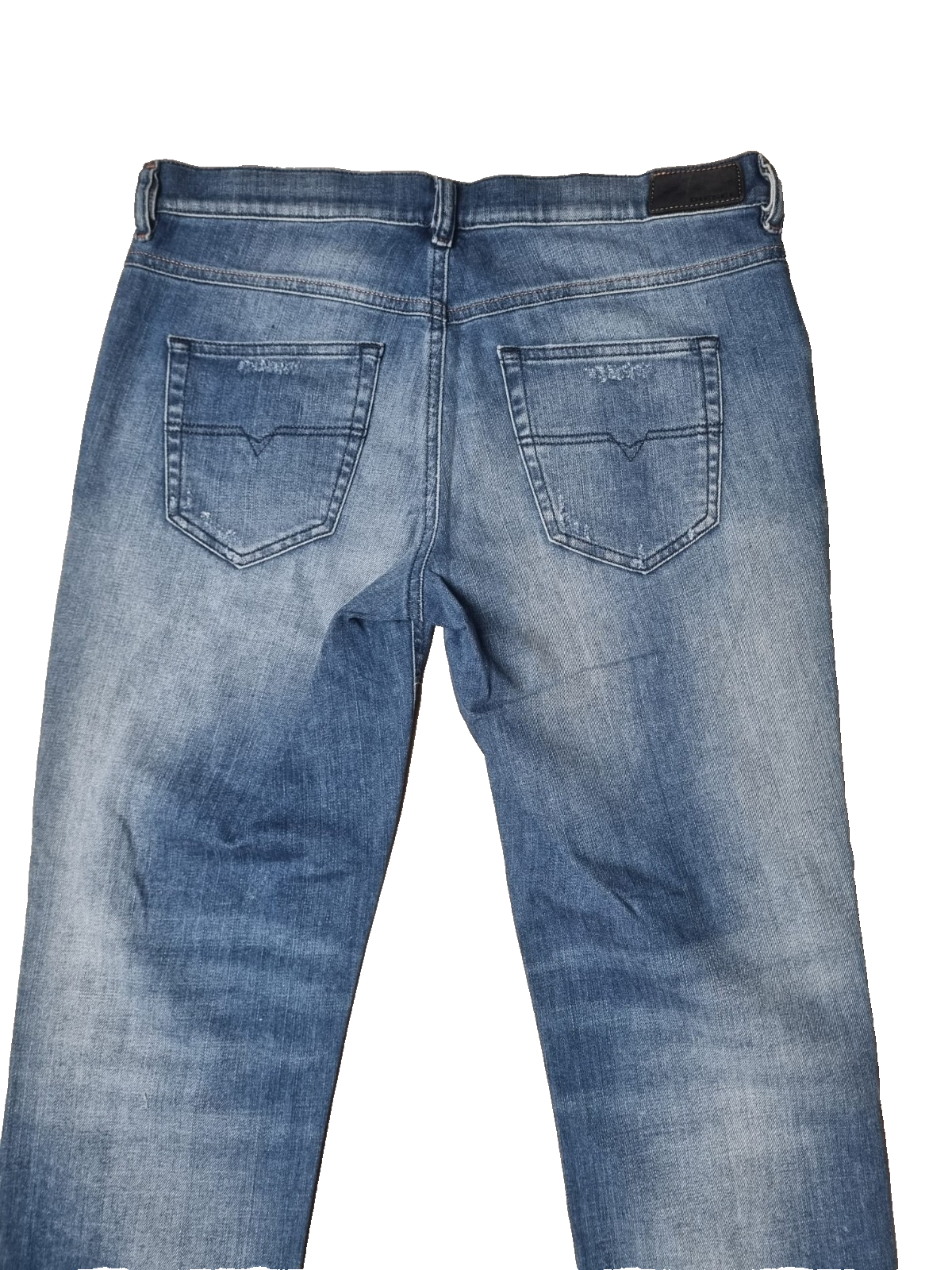 DIESEL Damen Jeans Belthy-Ankle W27 L32 Blau 00SUKI 084GQ Slim Straight