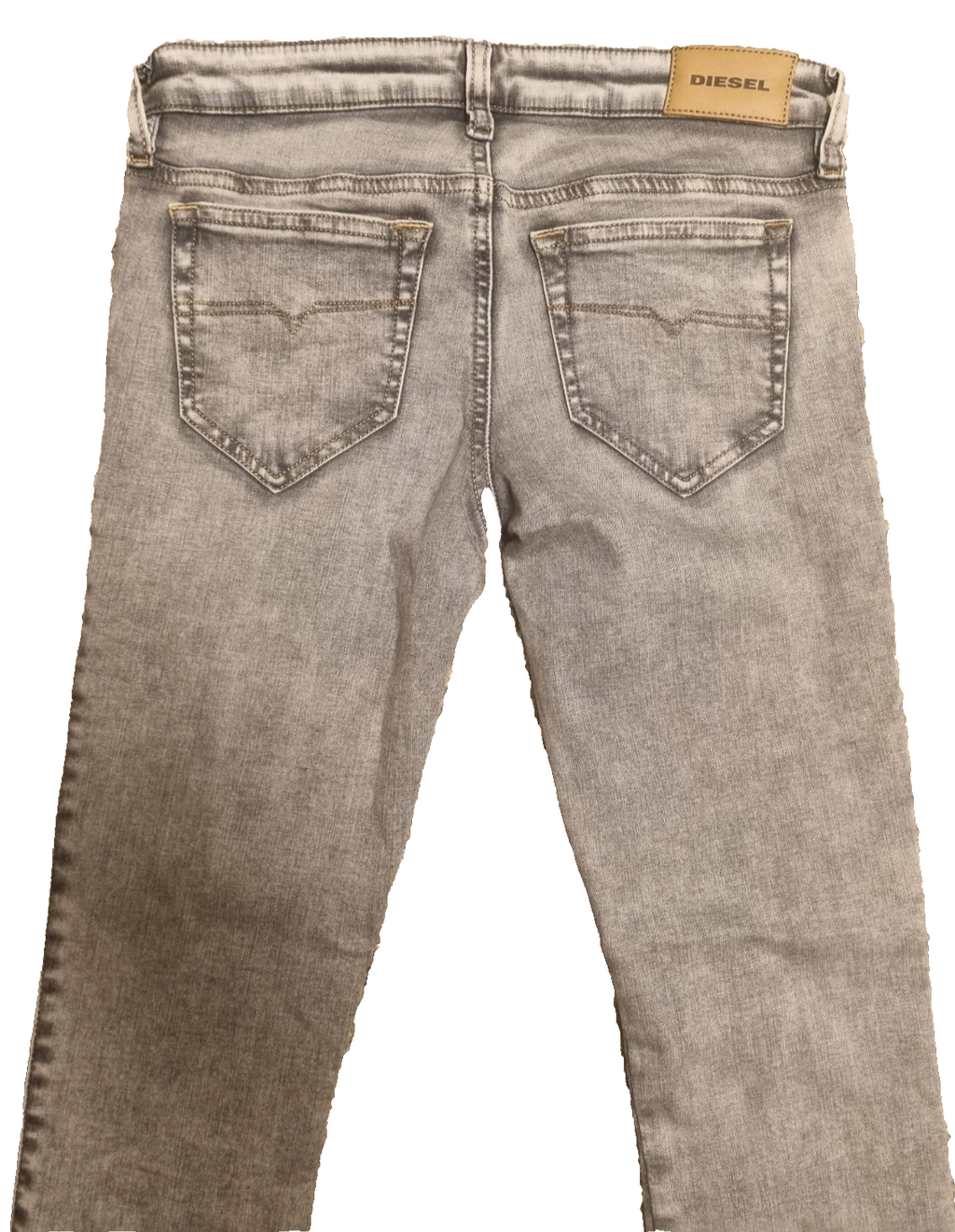 DIESEL Damen Jeans Skinzee-Low-Zip W28 L30 Grau Super Slim Skinny 00SGS9084UP M5