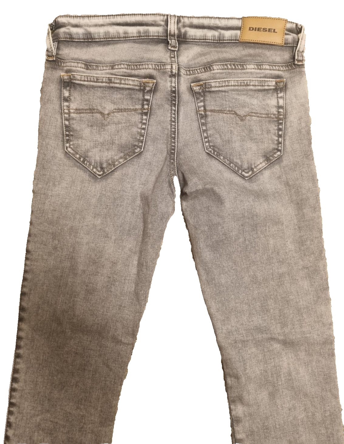 DIESEL Damen Jeans Skinzee-Low-Zip W28 L30 Grau Super Slim Skinny 00SGS9084UP M5