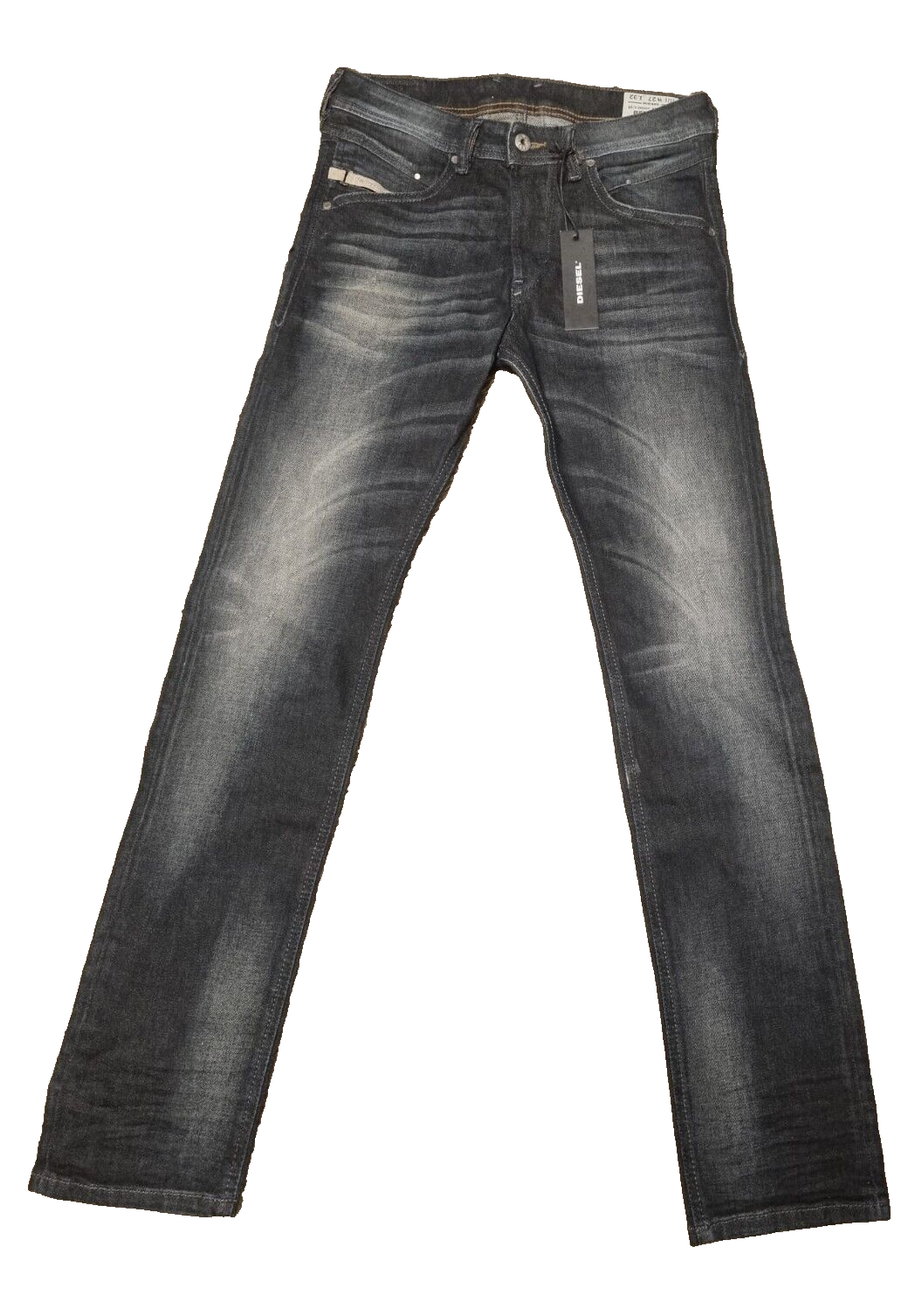 Diesel Herren Jeans Belther W27 L32  Regular Slim Tapered Schwarz Jeanshose T2-1