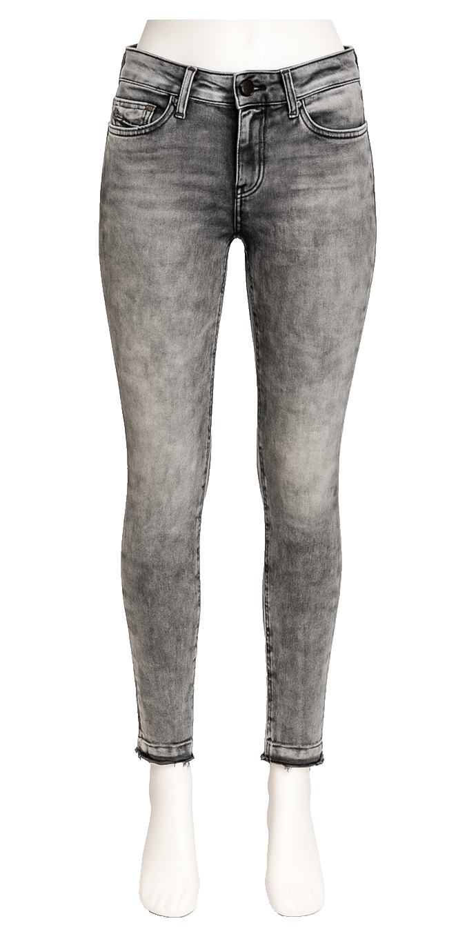 DIESEL Damen Jeans Skinzee-Low-C 00SY3Q 0679S Grau Stretch Super Slim W23 L30 M4