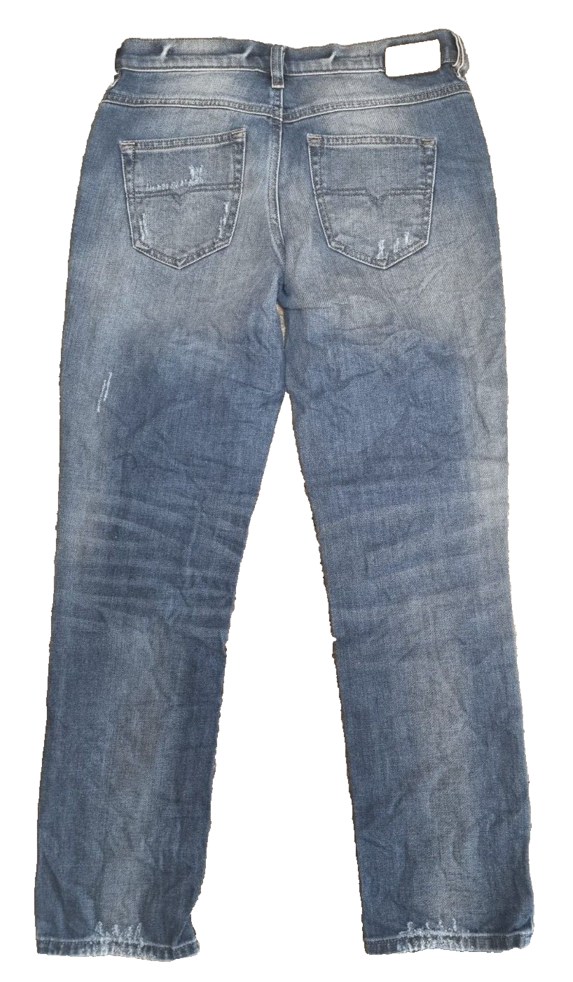 DIESEL Damen Jeans Belthy-Ankle W24 L32 Blau Slim Straight Low Waist Hose T1-6