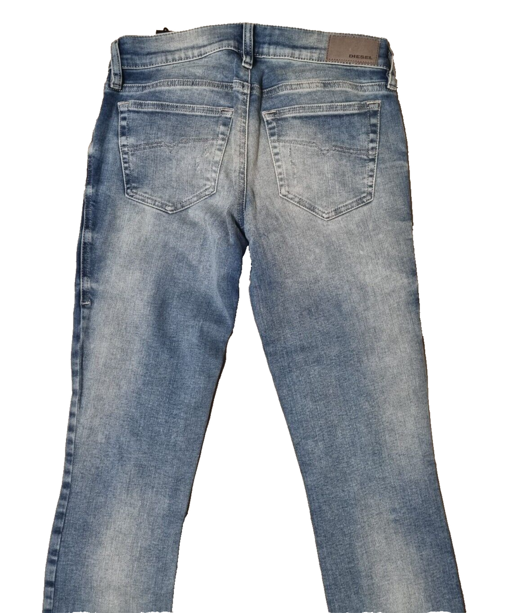 Diesel Damen Jeans Grupee W25 L32, Super Slim Skinny, Low Waist, Stretch Blau D7