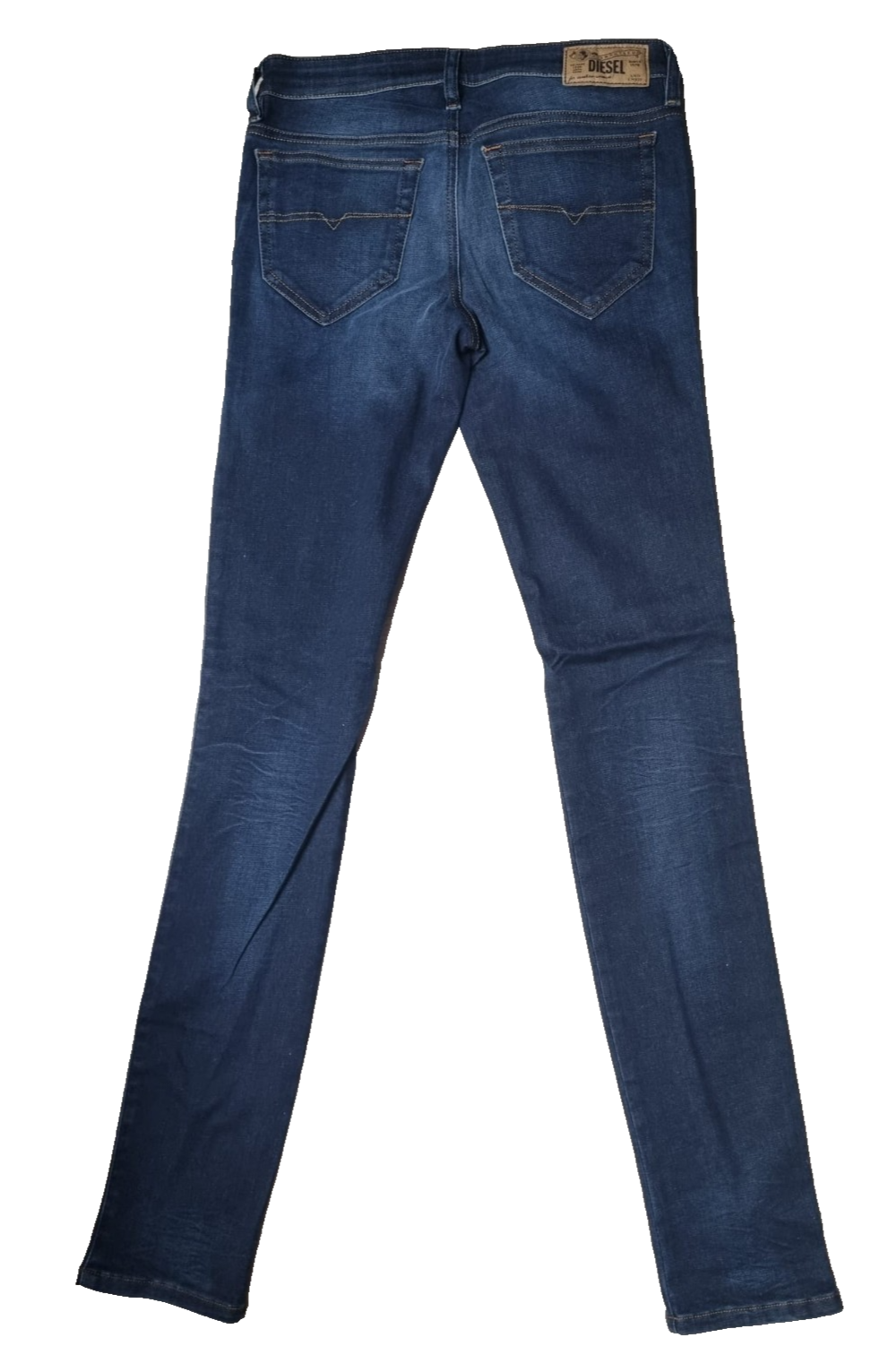 DIESEL Damen Jeans Skinzee-Low W30 L34 | Super Slim Skinny | Blau Stretch