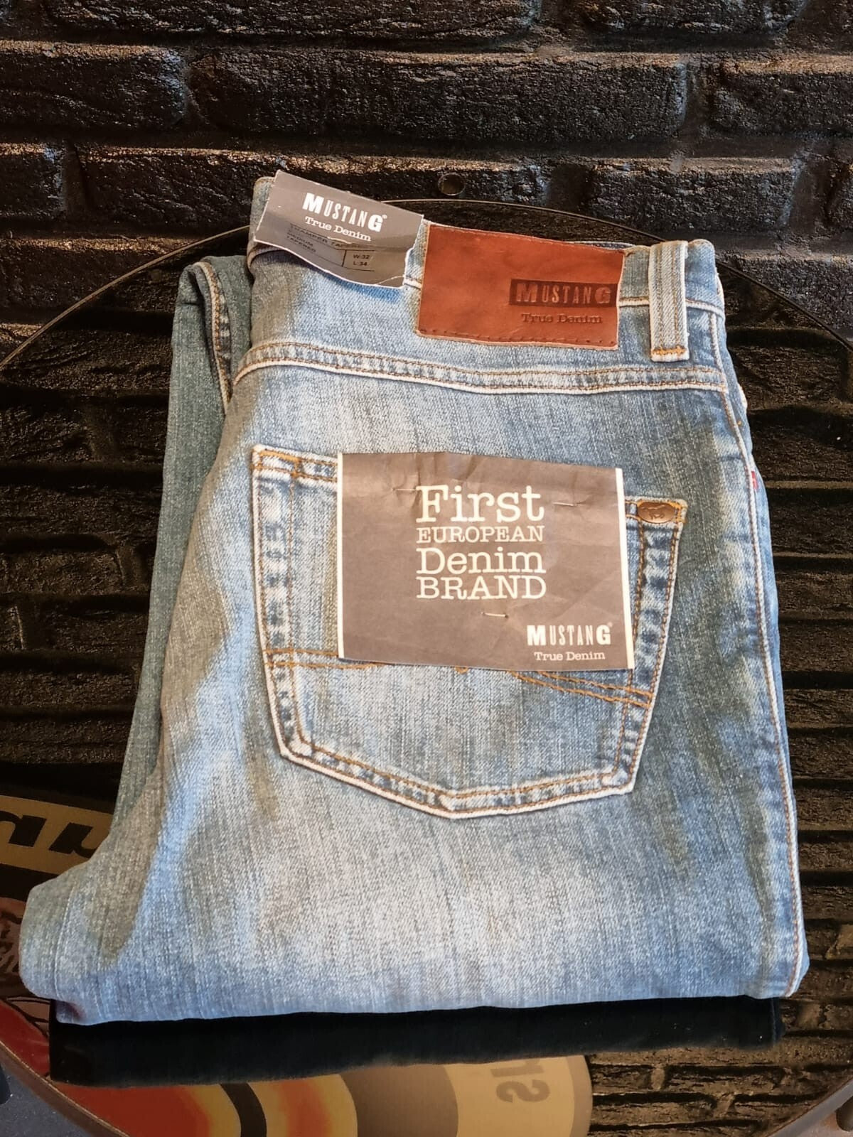 MUSTANG Herren Jeans Tramper Tapered W32 L34 Slim Fit Blau Medium Rise