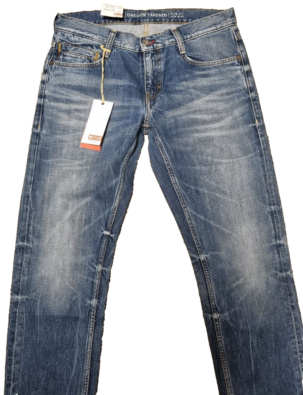 MUSTANG Herren Jeans Oregon Tapered W33 L32 | Slim Fit | Blau Denim Hose | BR3E1