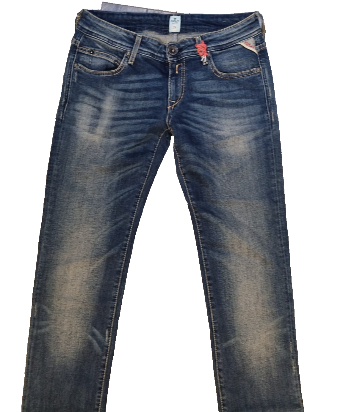 Replay Damen Jeans Anne W28 L34 Blau | Slim Fit | WX645 Stretch Denim K9