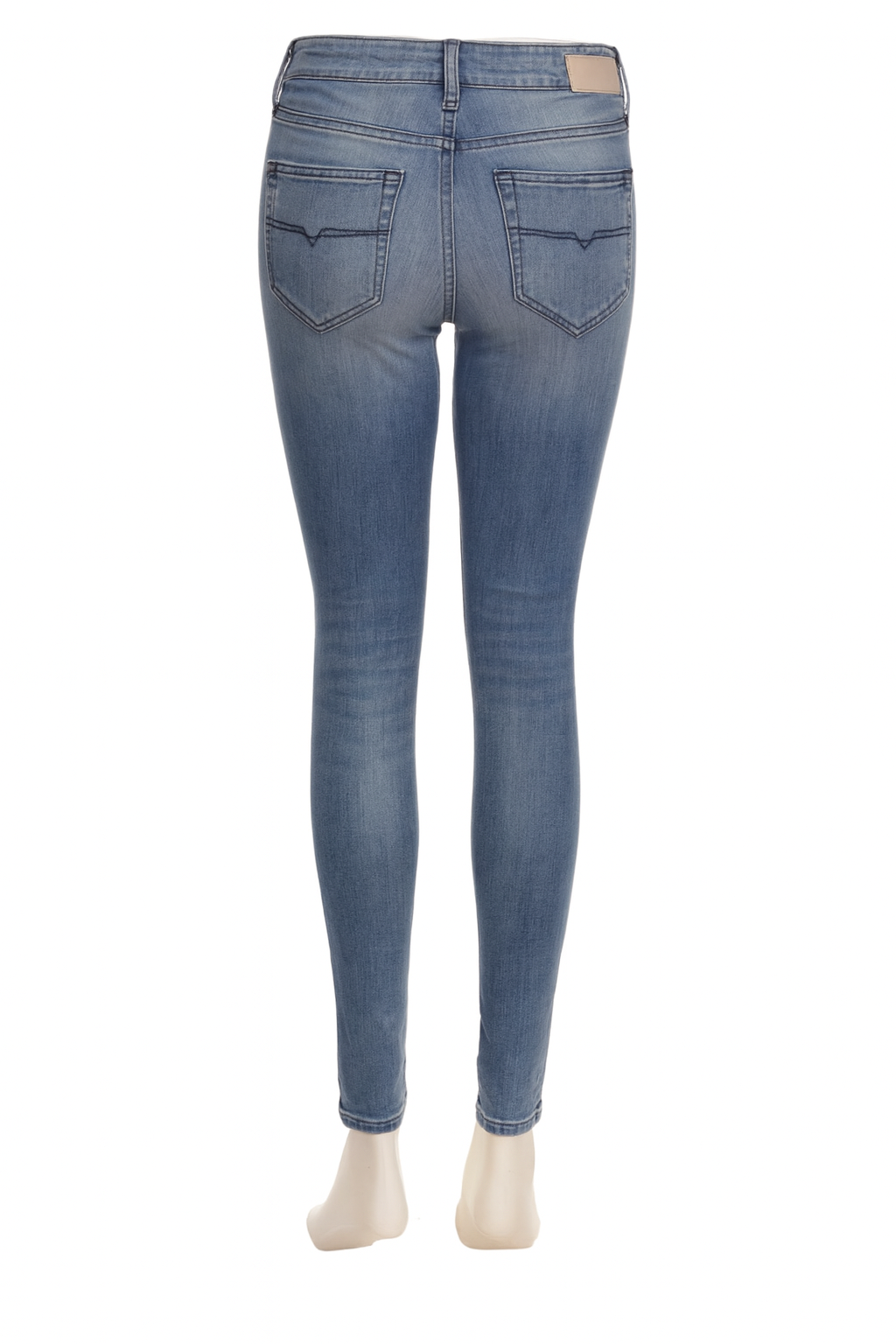 DIESEL Damen Jeans Skinzee W28 L30 Blau Super Slim Skinny Regular Waist K2