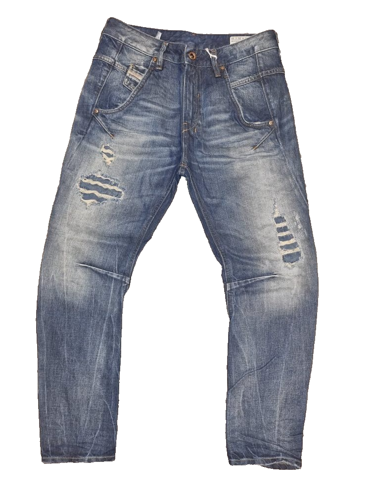 DIESEL Damen Jeans Fayza 00CNYU0831G Relaxed Boyfriend Low Waist Blau W26 L30 M6