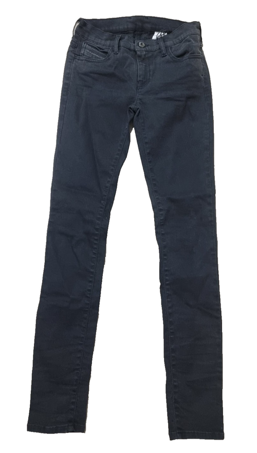 DIESEL Damen Jeans Black Gold W24 | Prototyp Seltenes Einzelstück Made in IT K7