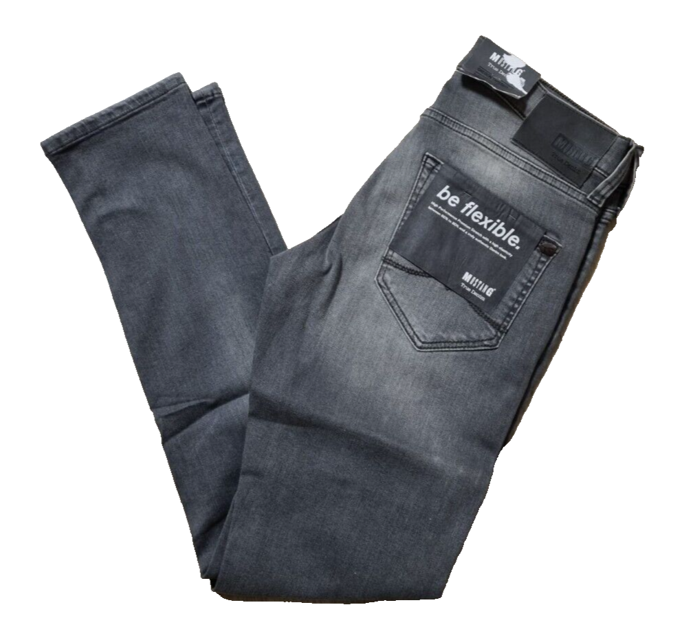 MUSTANG Herren Jeans Oregon Tapered Grau | Slim Fit Jeanshose | W30 L34 | BR1C1