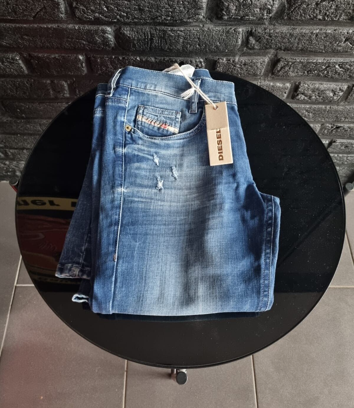 DIESEL Damen Jeans Louvboot W24 L32 Stretch Slim Bootcut Low Waist Jeanshose