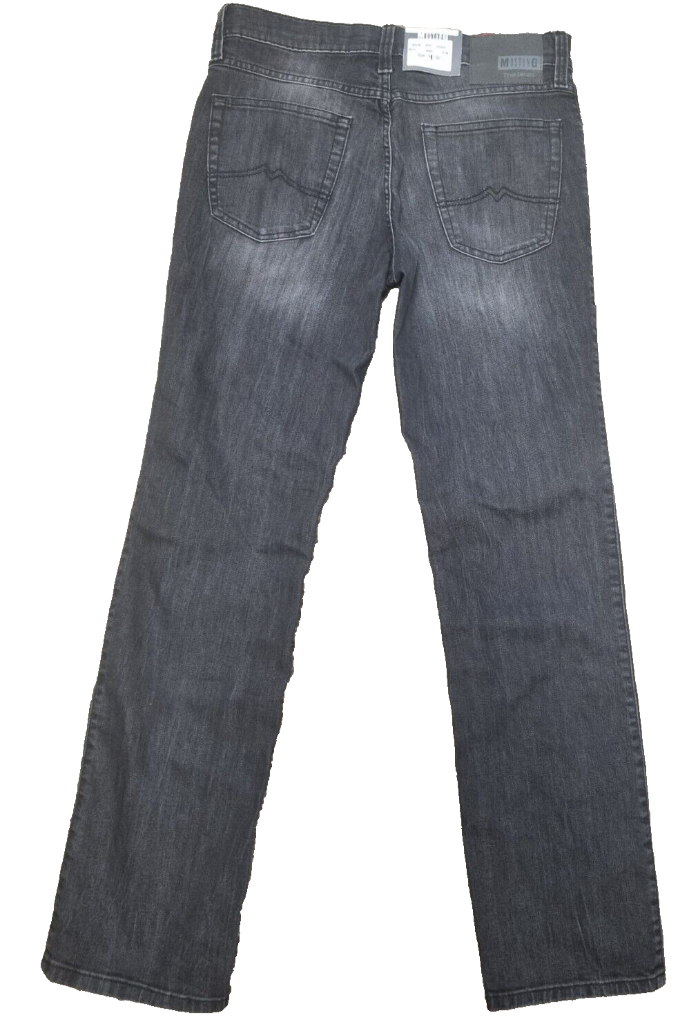 MUSTANG Oklahoma Slim Herren Jeans W31 L30 Schwarz Straight Fit BR3E3