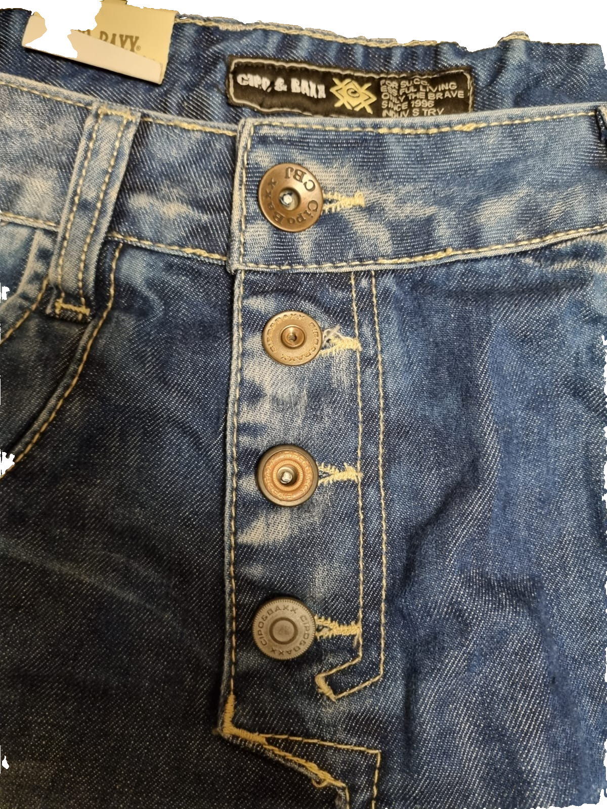 CIPO & BAXX Herren Jeans C-1170 Blau | Loose Waist Slim Leg | W34 L34 M1