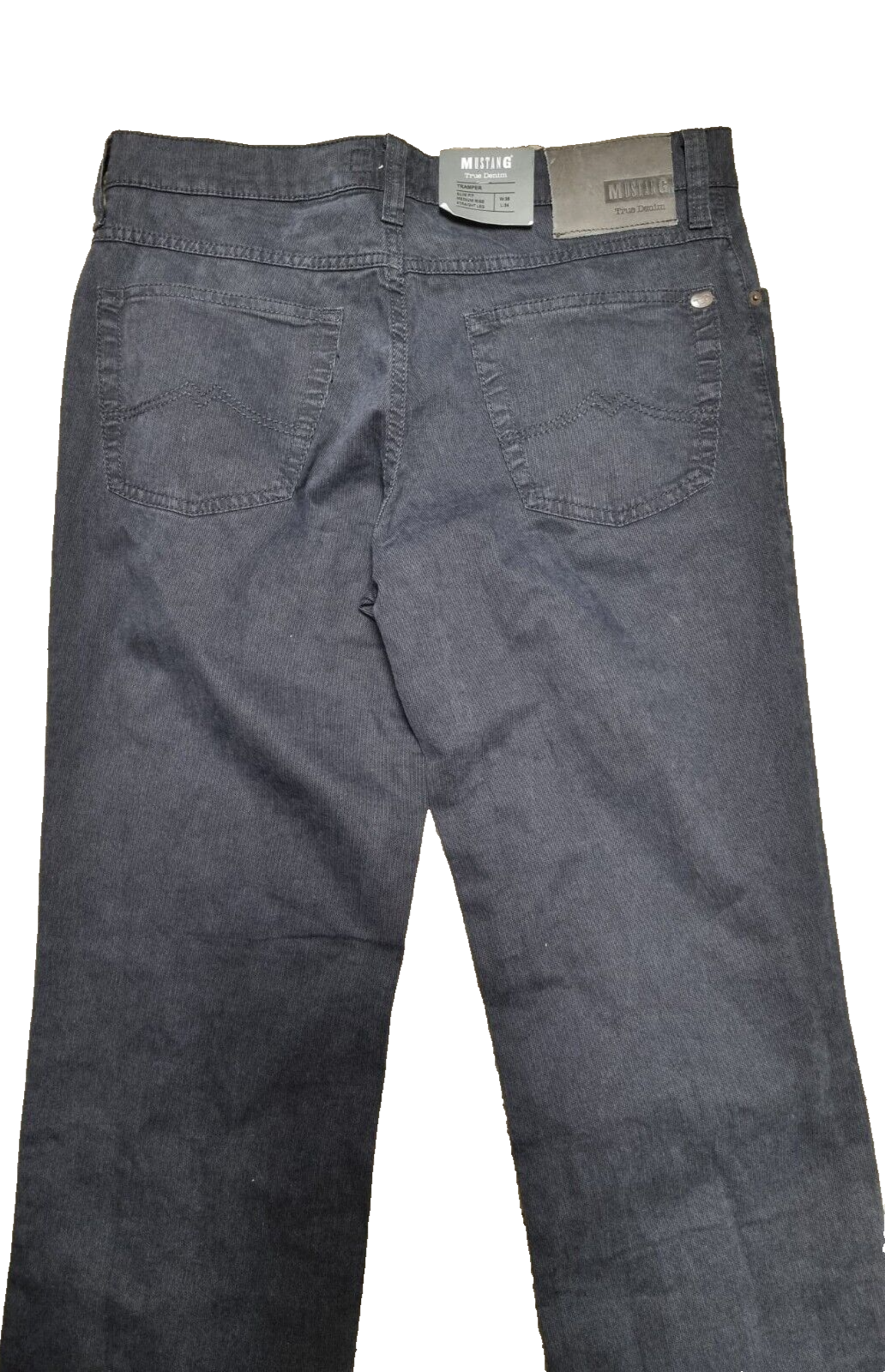 MUSTANG Herren Jeans Tramper Slim Medium Straight Dunkelblau W35 L34 BR1C3