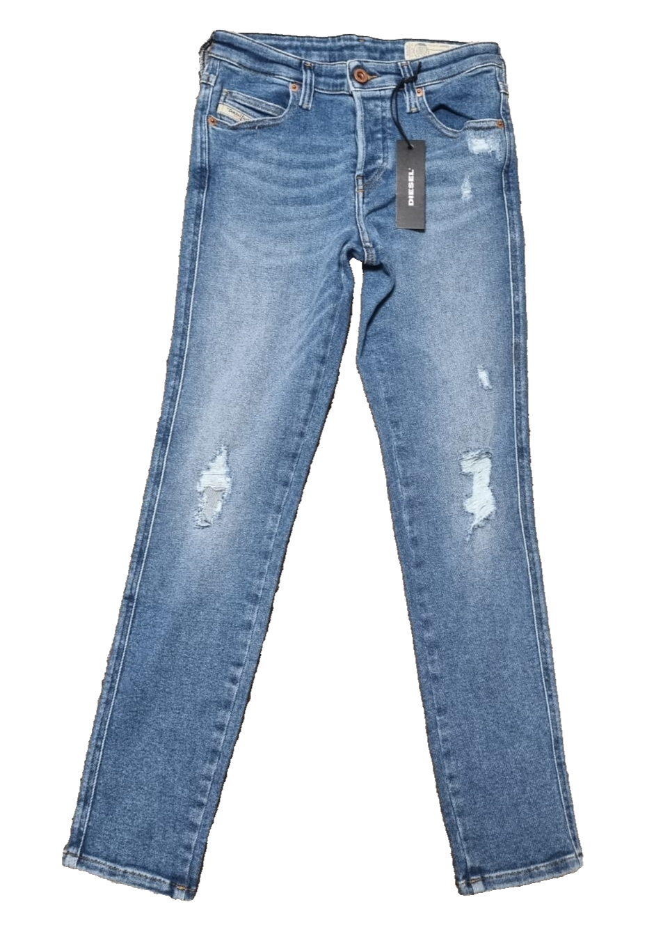 DIESEL Damen Jeans Babhila W24 L32 Blau | Slim Skinny | Regular Waist K4