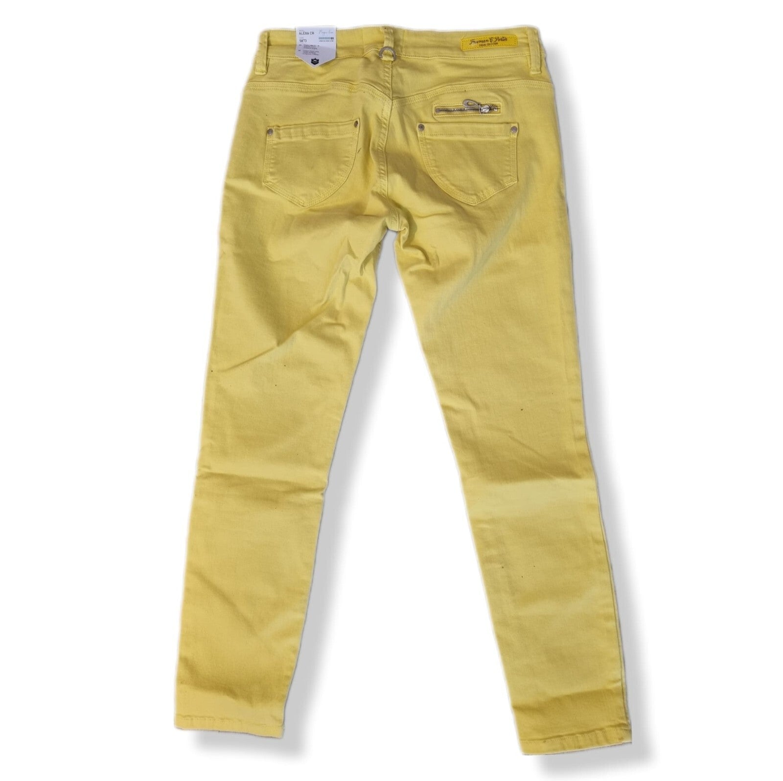 FREEMAN T. Porter Damen Jeans ALEXA CR Frauen Hose Jeanshose Gelb Gr. XS PL3B1