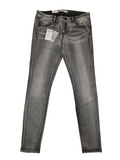 ✨Vero Moda Damen Jeans Slim Fit Low Waist Grau W33 34 kleine Schönheitsfehler E8
