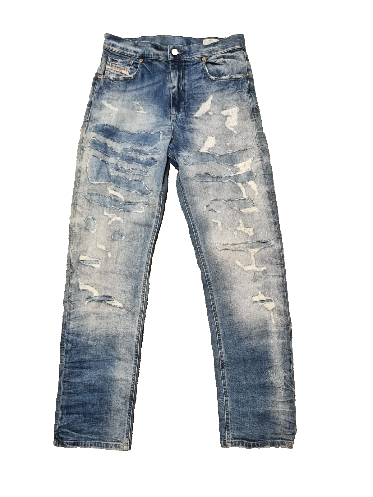 DIESEL Khali Damen Jeans W27 L32 Boyfriend Fit Blau Regular Waist M1