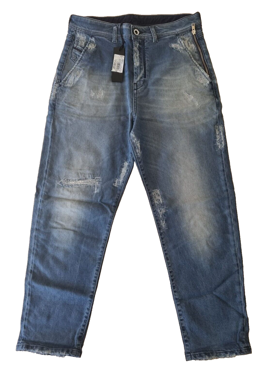 DIESEL Damen Jeans Carrot Chino W27 | 00SN8G 0672L, Rarität, Blau, Exklusiv E6