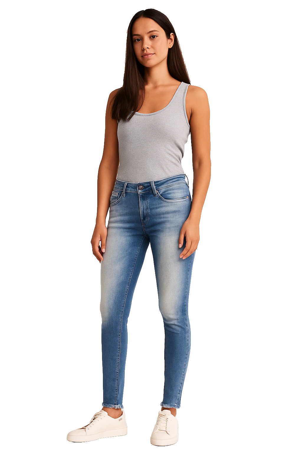 DIESEL Damen Jeans Getlegg W28 L32 Blau Slim Skinny Low Waist 00CSDN 0821U M6