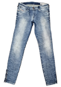 DIESEL Damen Jeans Skinzee-Low-ZIP W29 L32 Blau Super Slim Skinny Low Waist K2