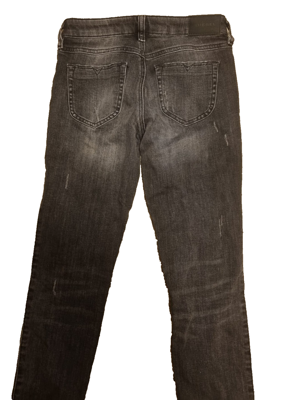 DIESEL Damen Jeans Gracey W23 L32 Super Slim Skinny Grau Low Waist 084NQ M5