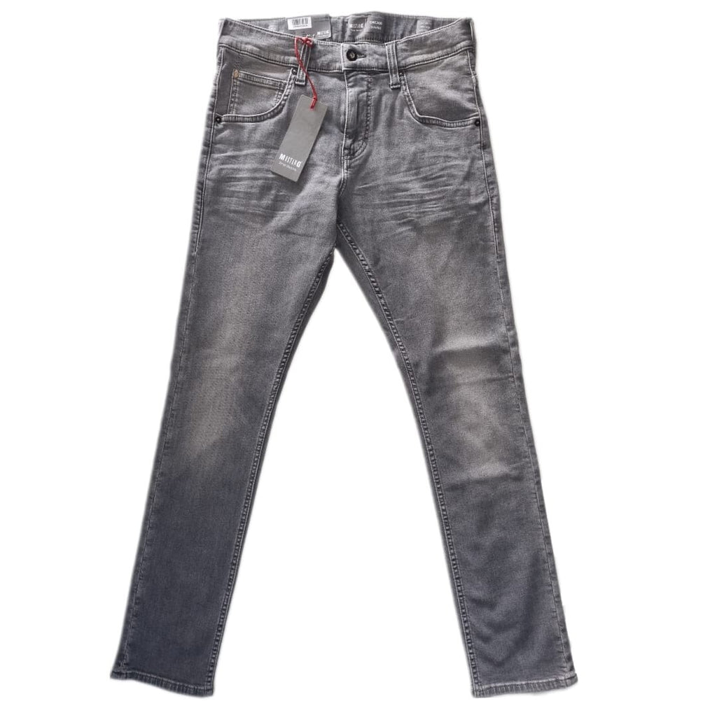 Mustang Herren Jeans Chicago Tapered Comfort High Tapered 1005692 4500 883 Grau