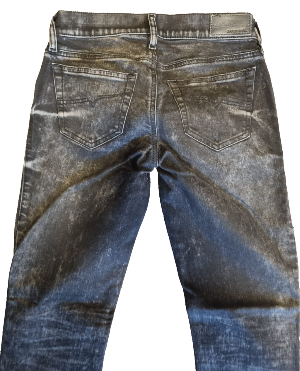 DIESEL Damen Jeans Grupee-RS Super Skinny Schwarz Sonderangebot W24 W25 W26 W31