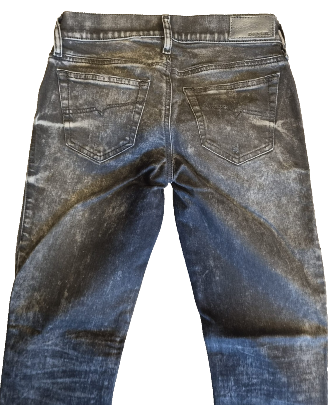 DIESEL Damen Jeans Grupee-RS Super Skinny Schwarz Sonderangebot W24 W25 W26 W31