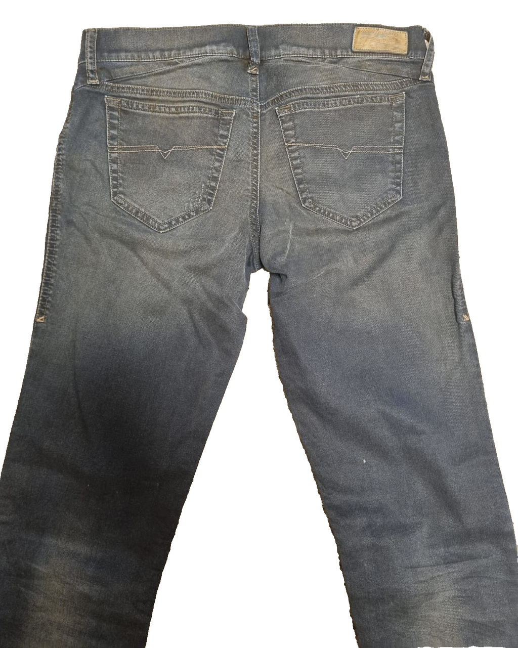 DIESEL Damen Jeans GETLEGG Slim Skinny Low Waist Grau 00CSDP0607Y W28 L34