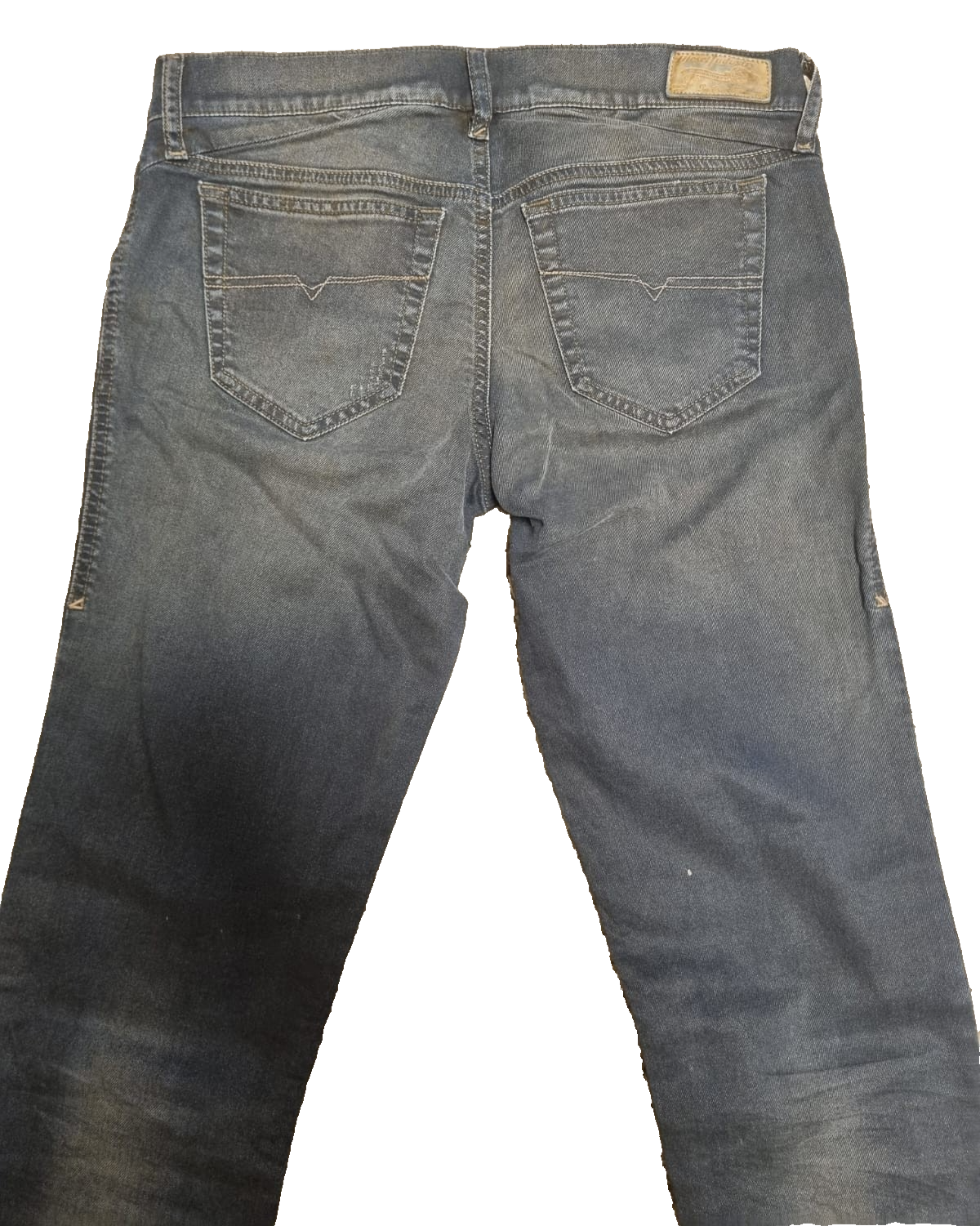 DIESEL Damen Jeans GETLEGG Slim Skinny Low Waist Grau 00CSDP0607Y W28 L34