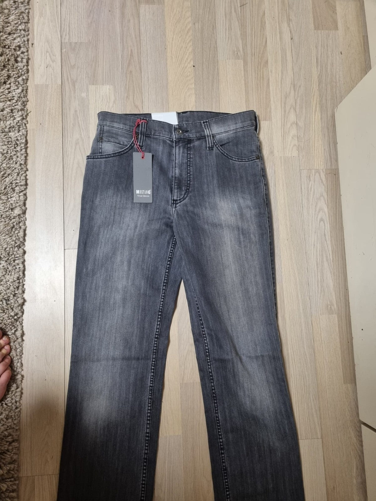 MUSTANG Herren Jeans Oklahoma Grau| Slim Medium Straight | W32 L32 | BR1C1