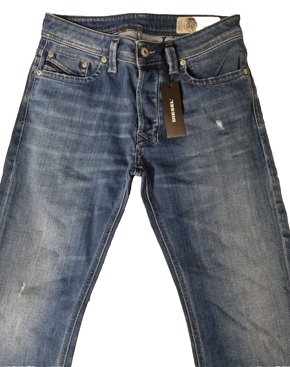 DIESEL Herren Jeans Larkee Regular Straight W28 L30 Blau 084QQ Denim Hose SLR4B1