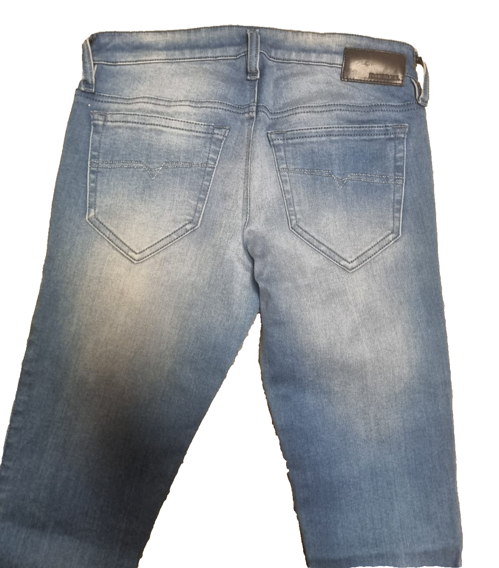 DIESEL Damen Jeans Skinzee-Low-S W27 L32 Blau Super Slim Skinny 9990UT 084IA