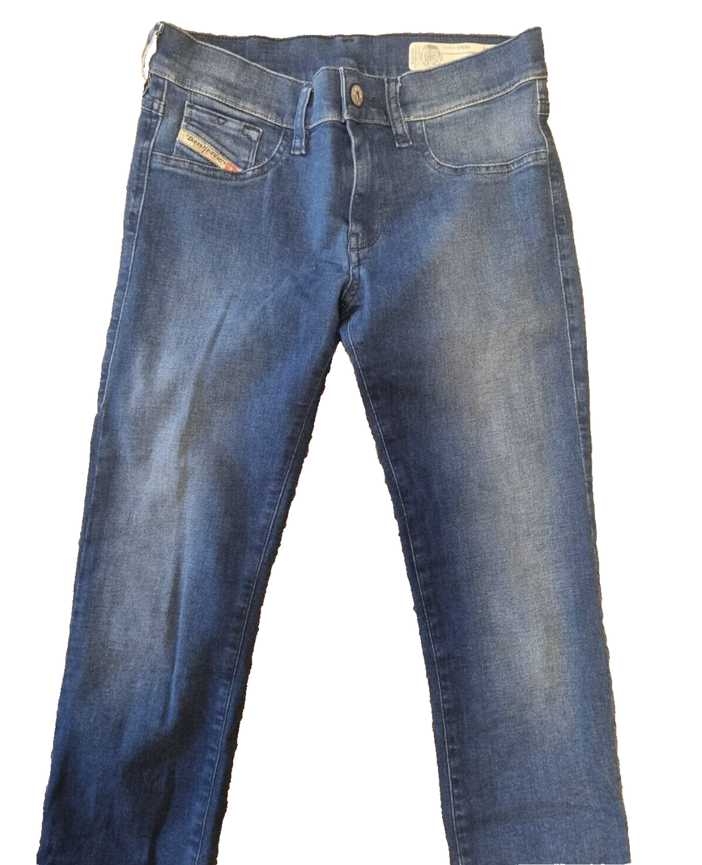 DIESEL Damen Jeans Livier W26 – Super Slim Jegging – Low Waist – Blau BR3E1