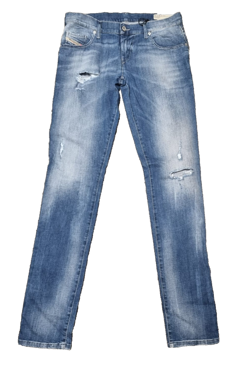 DIESEL Damen Jeans GRUPEE W30 L34 Blau Super Slim Skinny Low Waist Stretch K2