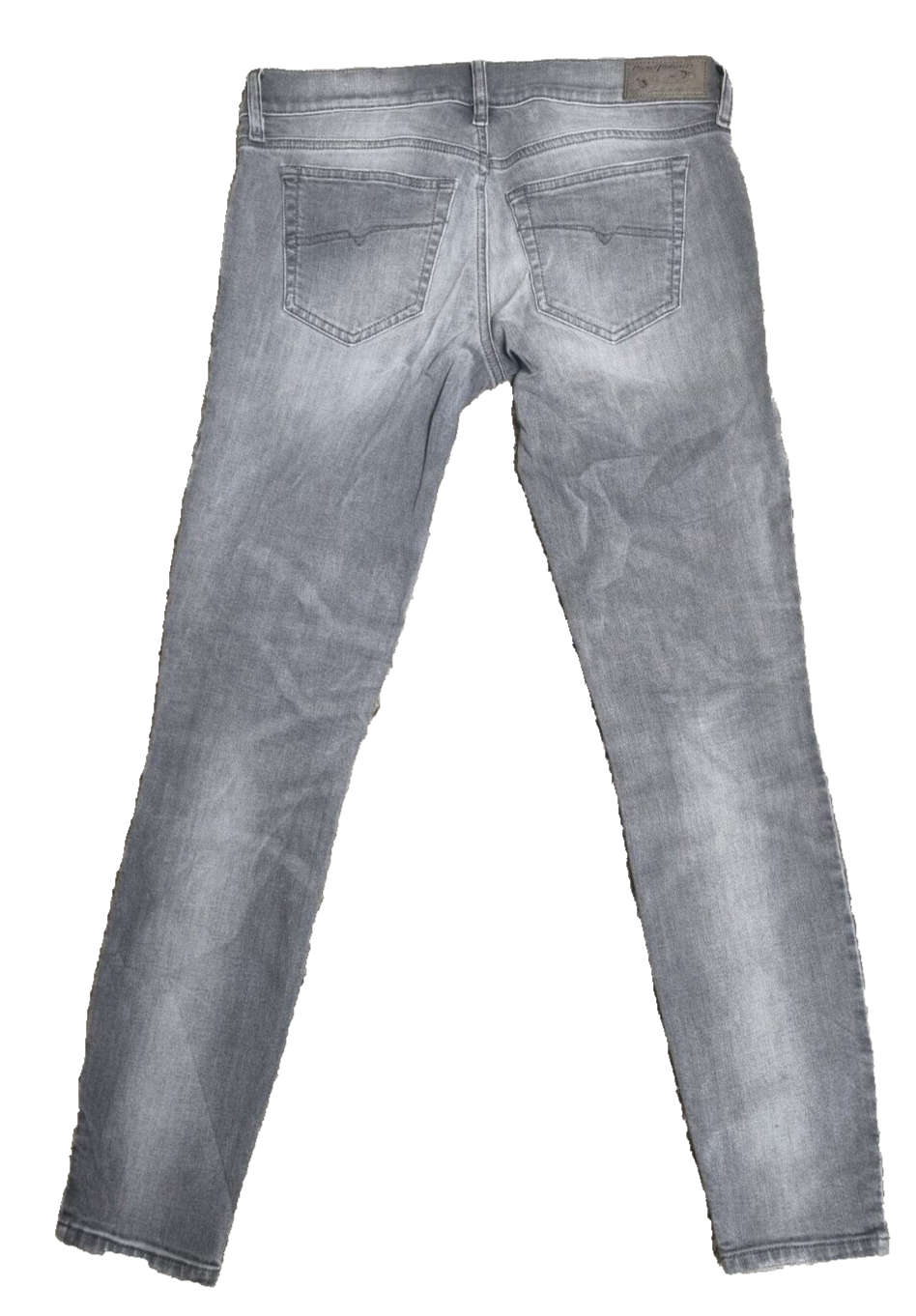 DIESEL Damen Jeans Grupee-Ankle W27 L32 Grau Super Slim Skinny Low Waist T1-6