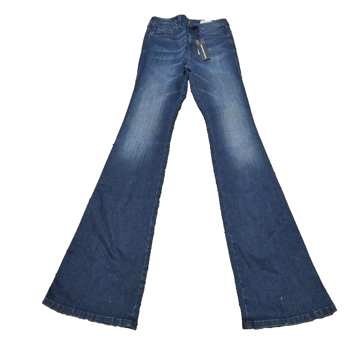 DIESEL Damen Jeans Skinzee Flare H W25 L32 Super Slim Flare High Waist Blau T15