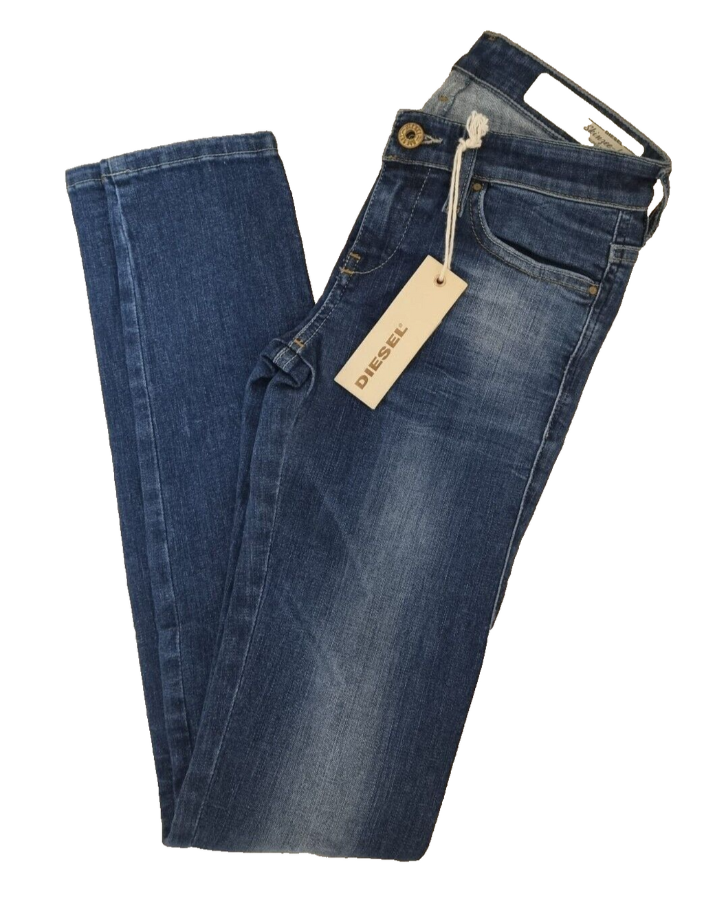 DIESEL Damen Jeans Skinzee-Low 00S54N 0826F | Super Slim Skinny | Blau | W23 L30