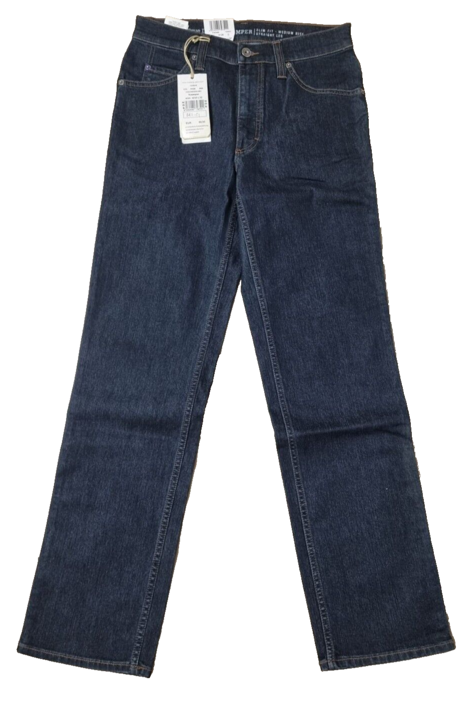 MUSTANG Herren Jeans Tramper Blau | Slim Fit Medium Rise Straight Leg | W30 L32