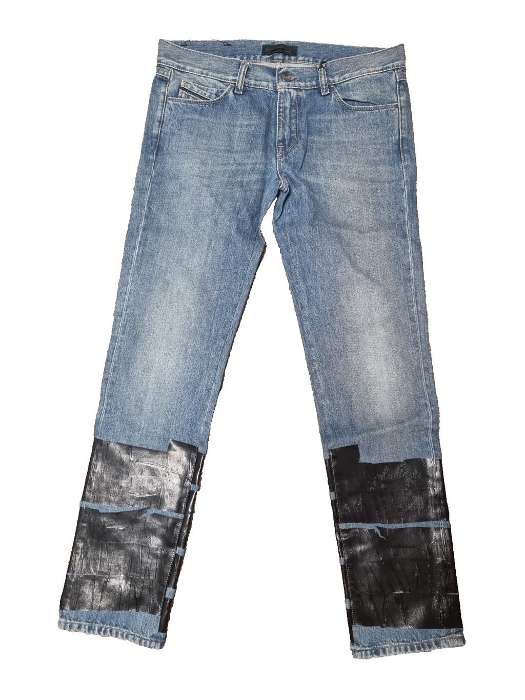 DIESEL Black Gold Damen Jeans Papryl-A Straight Fit Blau W33 L30 Made Italy M1