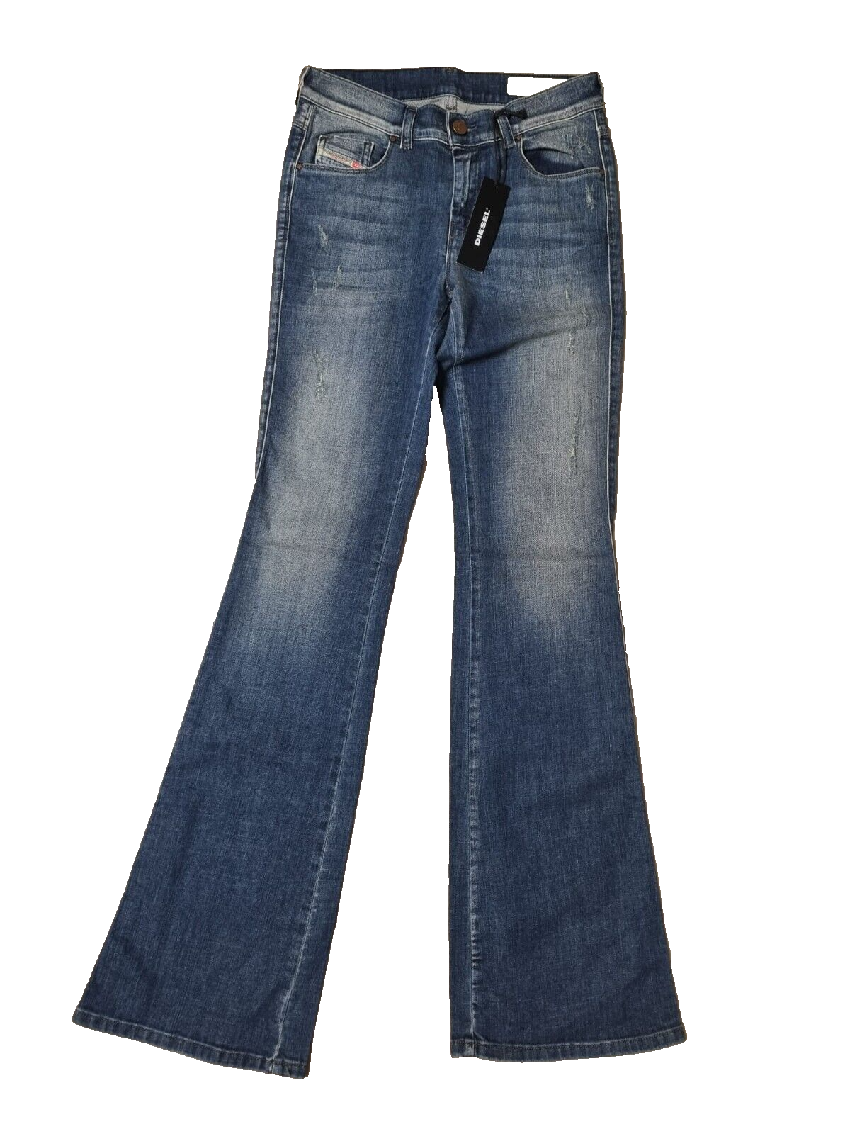 DIESEL Damen Jeans Sandy-B 00SNY3 084BI | Regular Slim Bootcut | Blau | W26 L32