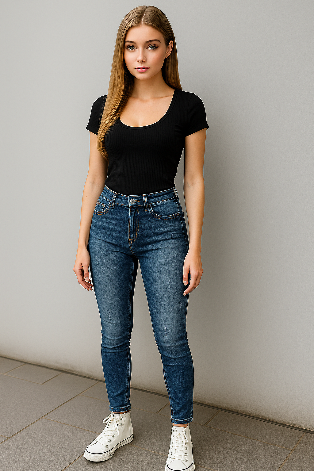 DIESEL Damen Jeans SLANDY Blau W25 L32 Super Slim Skinny Regular Waist SLR7XX