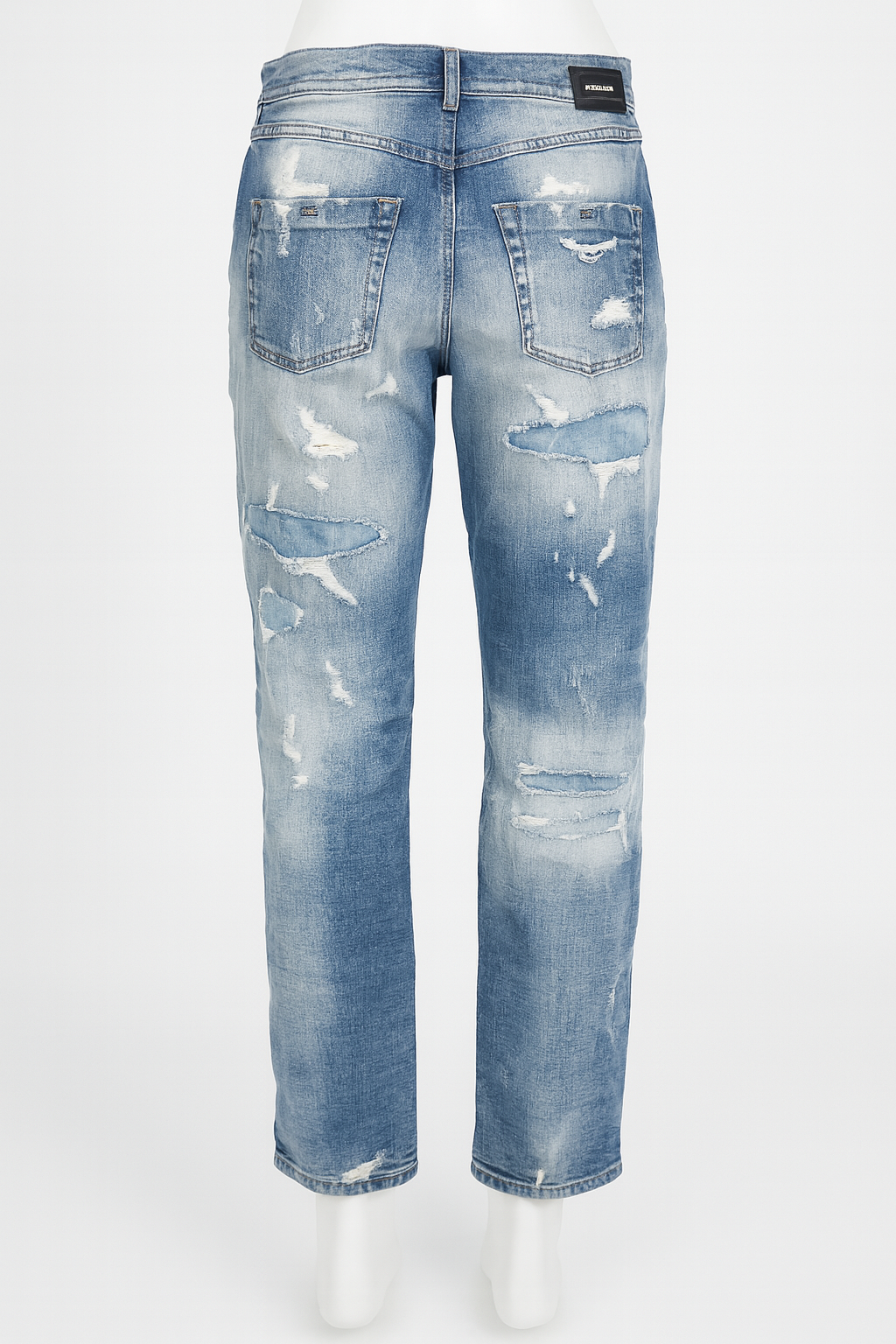 DIESEL Khali Damen Jeans W27 L32 Boyfriend Fit Blau Regular Waist M1