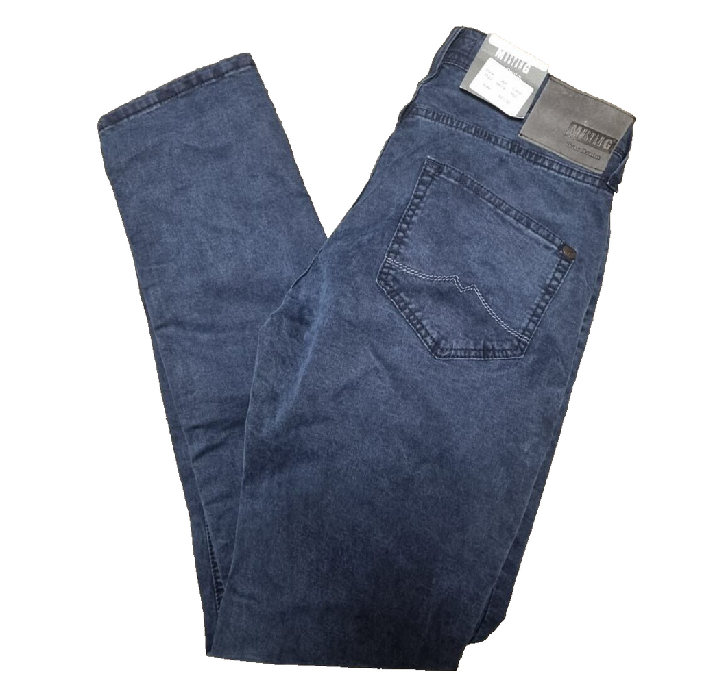 MUSTANG Herren Jeans W30 L32 Blau | Slim Medium Slim | Dünner Stoff BR1C3
