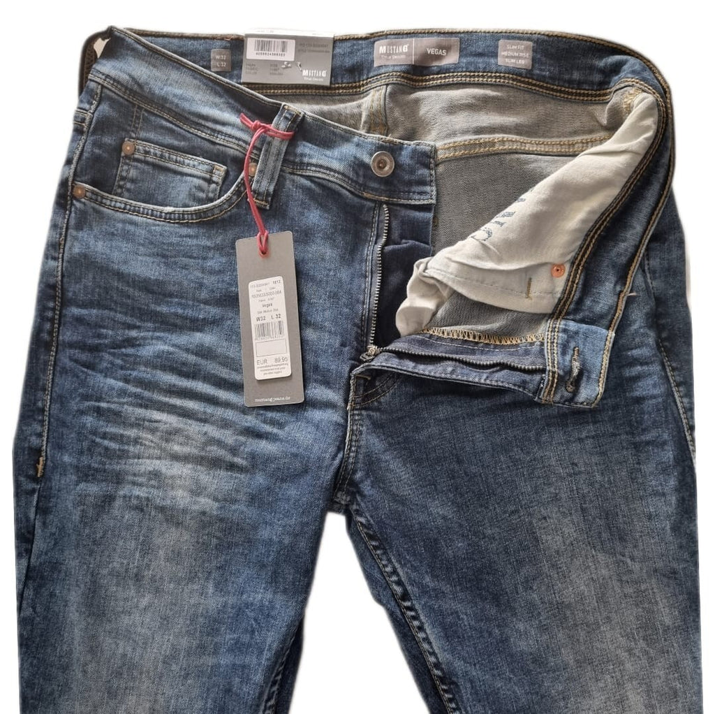 Mustang Herren Jeans Vegas Slim Medium Slim 1005633 5000 884 Slim Medium MR4C2