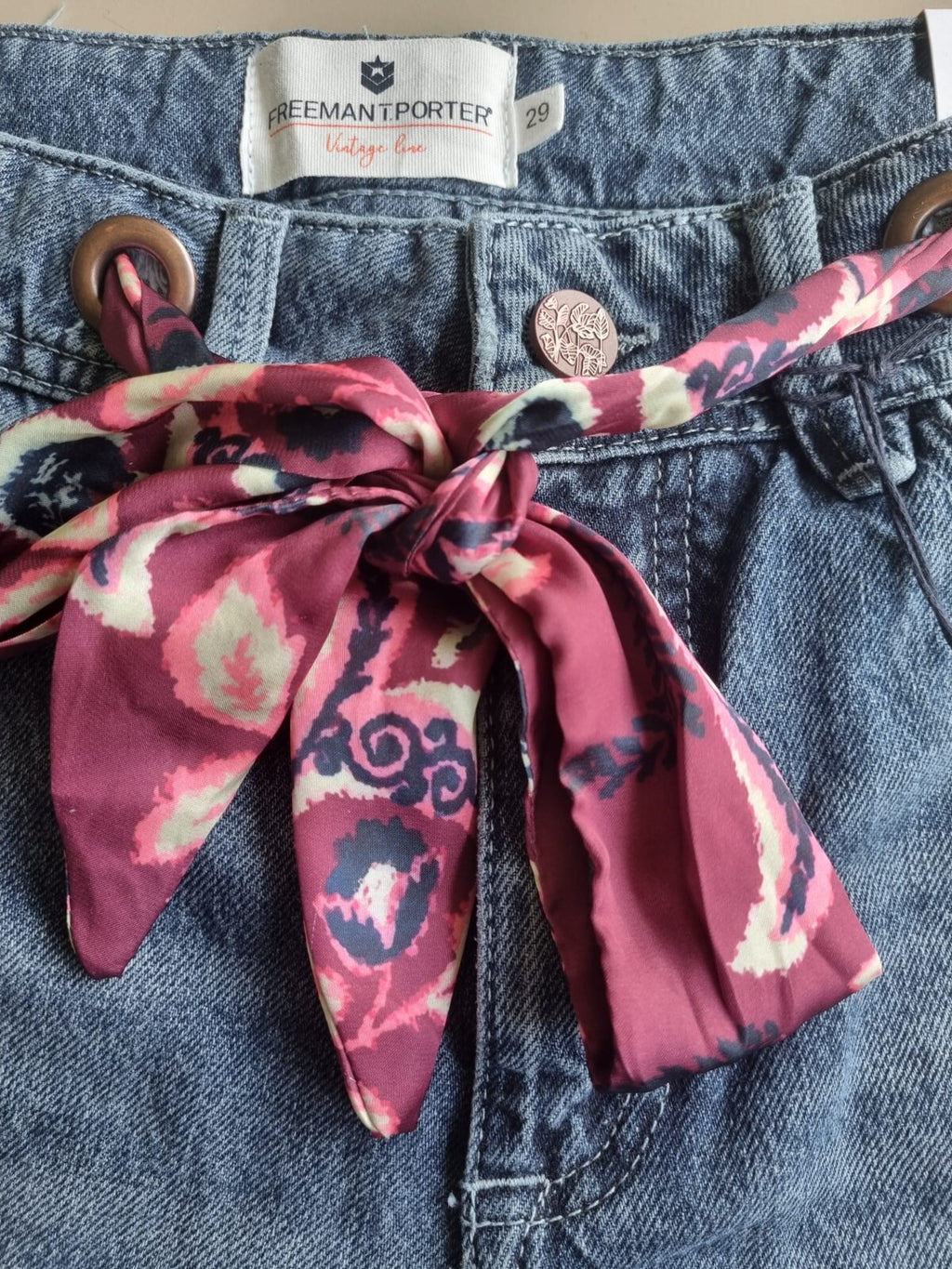 FREEMAN T. Porter Damen Jeans Jannet Denim Frauen Hose Women Jeanshose Blau B4C2