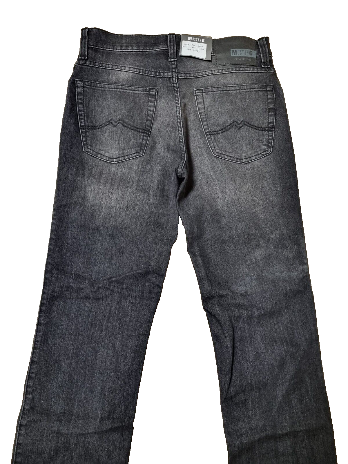MUSTANG Herren Jeans Oklahoma Schwarz | Slim Medium Straight | W32 L32 | BR1C1