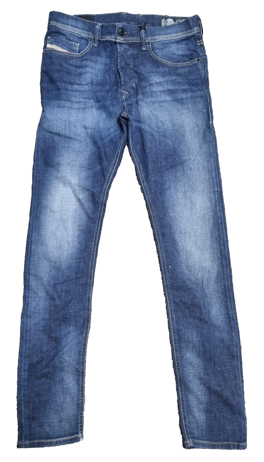 DIESEL Tepphar Herren Jeans W30 L32 Slim Carrot 00CKRI 084GR Stretch Blau M2
